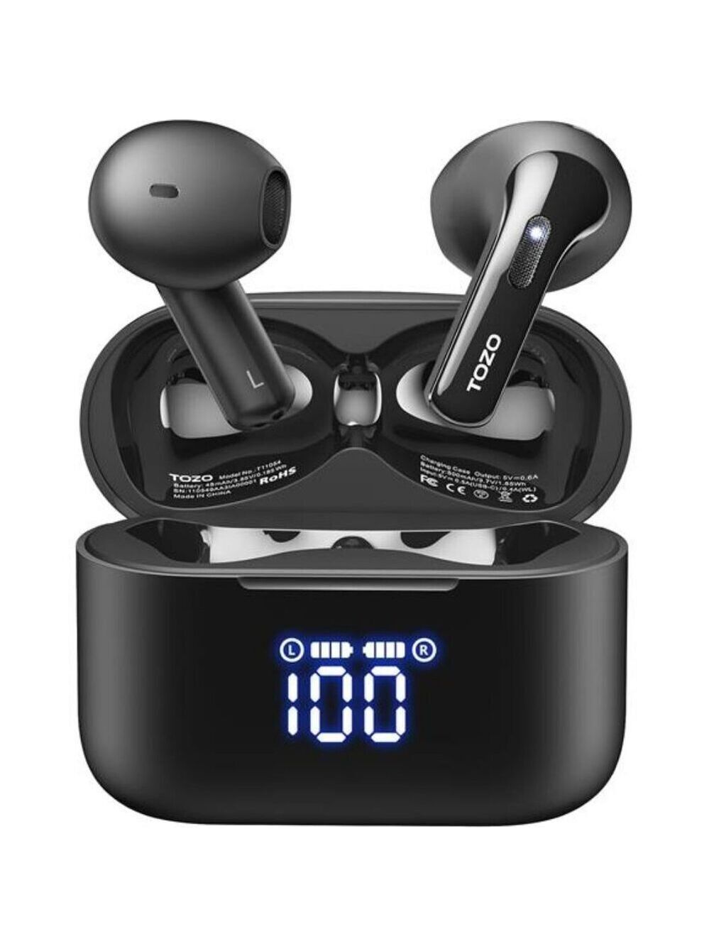 Wireless Earbuds Bluetooth 5.3 Waterproof 44H Battery Noise Cancelling Mic
